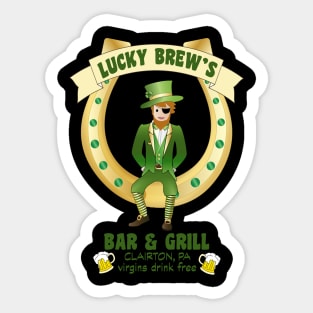 Lucky's Brew Bar and Grill Sticker